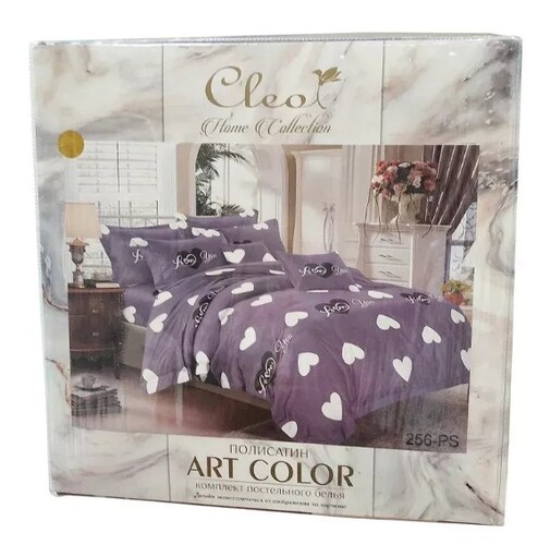 КПБ евро полисатин Art Color AC (нав. 50*70-2шт) Клео <AC-065 Скидка>