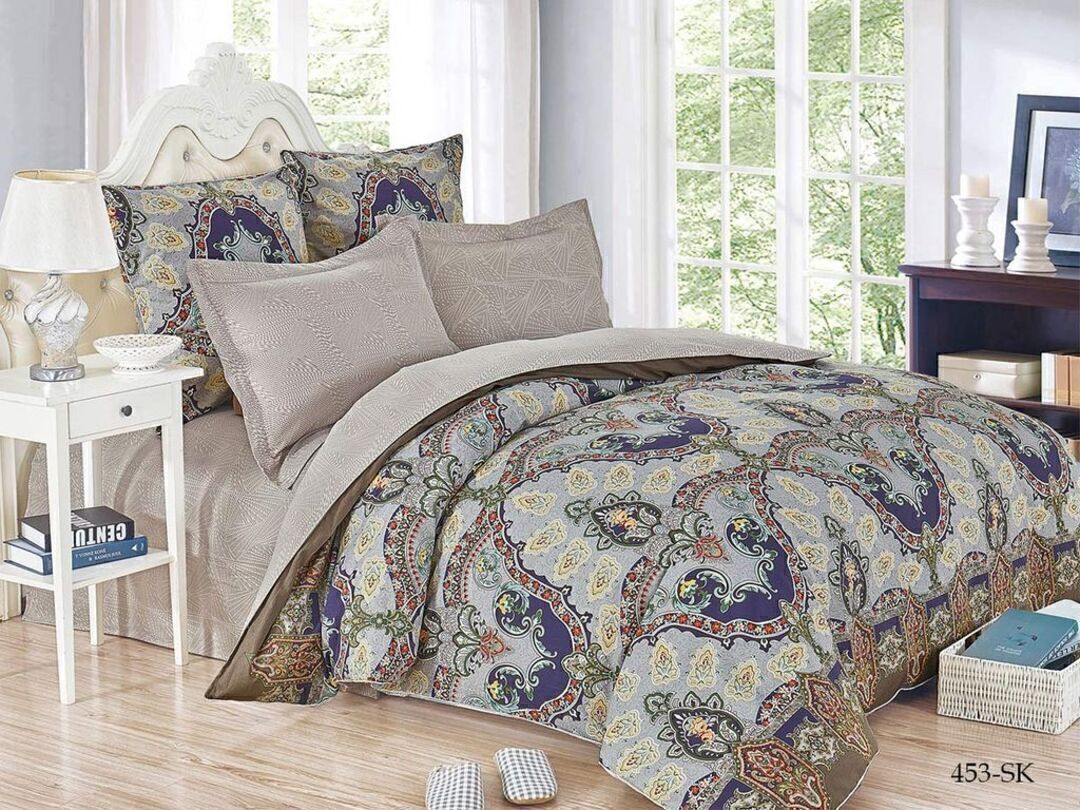 КПБ 2сп сатин в коробке (нав 70*70) Satin de Luxe SK Клео <453-SK>
