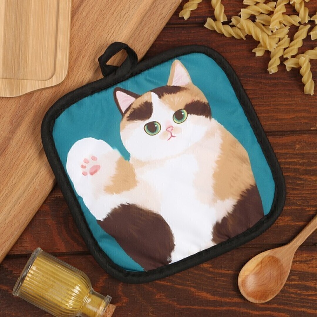Прихватка п/э 17*17 Доляна <9437947 Котики  Василий>