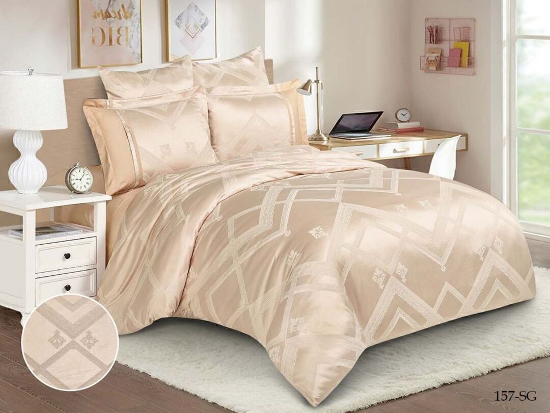 КПБ семейный сатин-жаккард Satin Jacquard SG Клео <SG-157 Скидка>