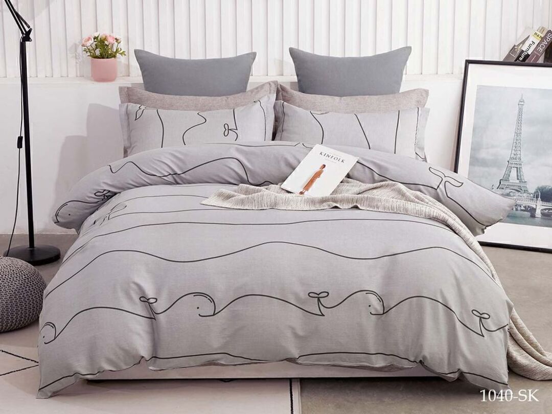 КПБ 1,5сп сатин в коробке (нав 70*70) Satin de Luxe SK Клео <1040-SK>