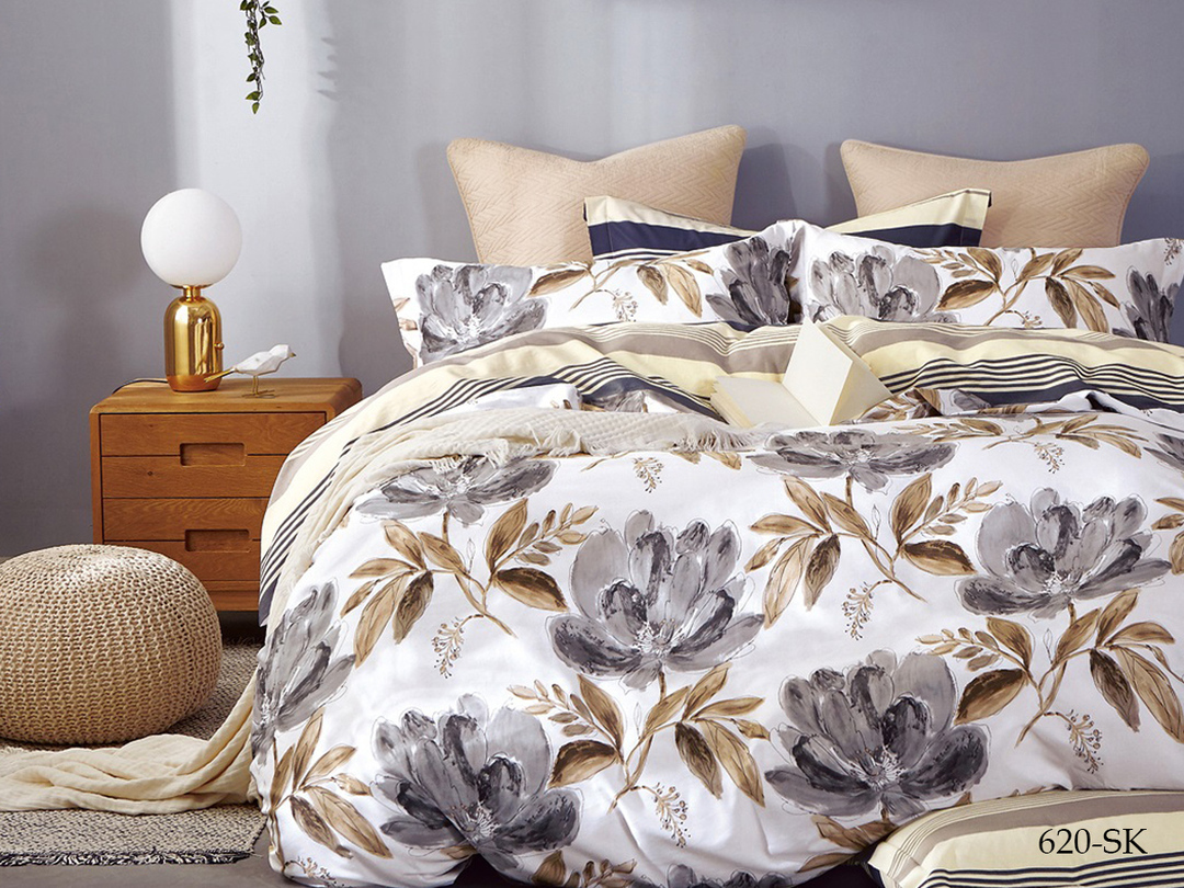 КПБ 1,5сп сатин в коробке (нав 70*70) Satin de Luxe SK Клео <620-SK>