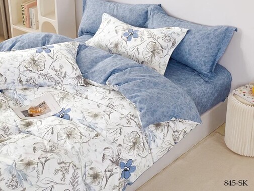 КПБ евро сатин в коробке Satin de Luxe SK Клео <845-SK>
