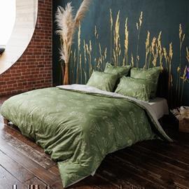 КПБ 1,5сп перкаль Эко Style (нав 50*70) Волшебная ночь <8768/1 Grass Скидка.>