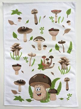 Салфетка из микрофибры Cherir/Черир<4213195-3,  34*48 Грибы>