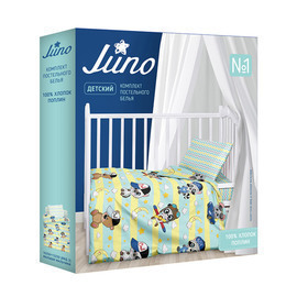 КПБ в детскую кроватку поплин Juno <699153 Единорожки>