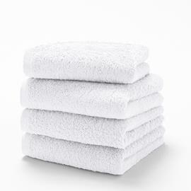 Полотенце махровое 50*70 (коврик) КВ Узбекистан (550гр), белый<белый>